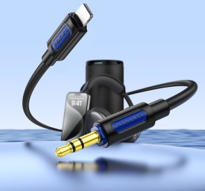 Аудіокабель та аксесуар BOROFONE BL20 Jack 3.5mm / Lightning 1m Black