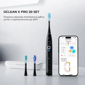 Фото: Електрична зубна щітка Oclean X Pro 20 Set Electric Toothbrush Black (6970810556964) № 4 | KTC