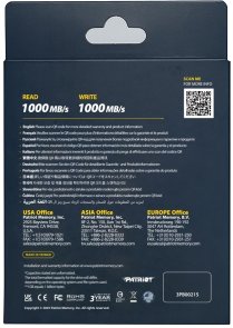 Зовнішній SSD-накопичувач Patriot Transporter Lite 1TB Black (PTPL1TBPECB)