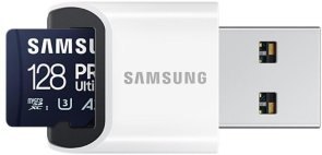 FLASH пам'ять Samsung Pro Ultimate UHS-I U3 A2 V30 Micro SDXC 128GB with USB adapter (MB-MY128SB/WW)