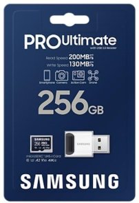 FLASH пам'ять Samsung Pro Ultimate UHS-I U3 A2 V30 Micro SDXC 256GB with USB adapter (MB-MY256SB/WW)