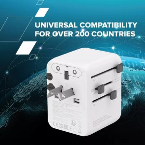 Зарядний пристрій Canyon Travel Adapter OnTour 20 GaN 70W White (CNS-TA70W1006W)