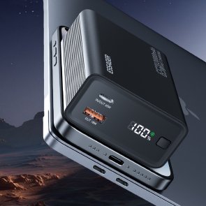Батарея універсальна Essager Red 65W digital display 20000mAh Black (EDY65-LD01-Z)