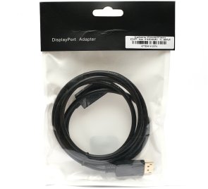 Кабель PowerPlant DisplayPort M / HDMI F 1.8m Black (KD00AS1237)