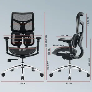 Фото: Крісло SIHOO Doro S100 Black (S100-M301) № 19 | KTC