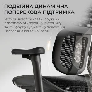 Фото: Крісло SIHOO Doro S100 Black (S100-M301) № 9 | KTC