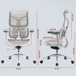 Крісло SIHOO Doro S100 White (S100-M302)
