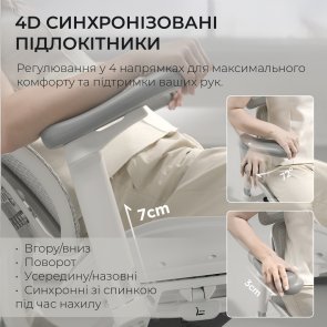 Крісло SIHOO Doro S100 White (S100-M302)