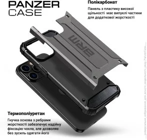 Фото: Чохол ArmorStandart for Apple iPhone 15 Pro Max - Panzer Grey (ARM75646) № 4 | KTC