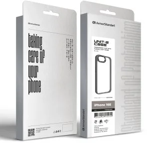 Фото: Чохол ArmorStandart for Apple iPhone 16e - UNIT2 Titanium Grey (ARM83854) № 3 | KTC