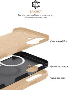 Фото: Чохол ArmorStandart for Apple iPhone 16 - ICON2 MagSafe Rose Gold (ARM80181) № 6 | KTC