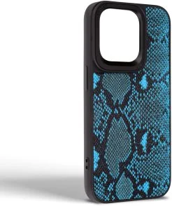 Фото: Чохол Harder for Apple iPhone 15 Pro - Genuine Snake Dark Blue (ARM76781) № 2 | KTC