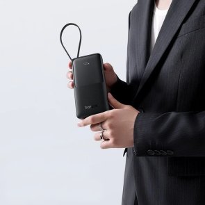 Батарея універсальна Baseus Bipow 2 20000mAh, 20W, 2xUSB, 1xType-C, Black