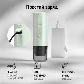 Кавоварка еспресо акумуляторна BUYDEEM OTEM-01 Cozy Greenish