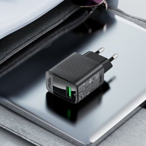 Зарядний пристрій Acefast A90 18W Black (6974316283249)