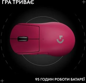 Фото: Миша Logitech G Pro X Superlight 2 Dex Wireless Pink (910-007373) № 14 | KTC