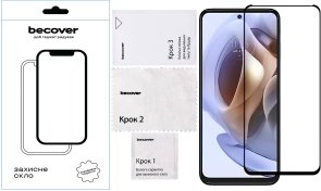 Захисне скло BeCover for Motorola G15 - Black (713414)