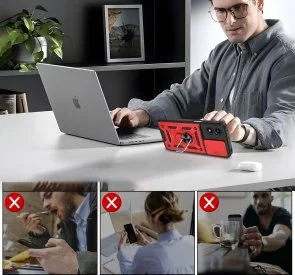 Фото: Чохол BeCover for Motorola G04/G04s - Military Red (713065) № 3 | KTC