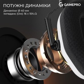 Гарнітура накладна GamePro Genesis Mercury, White ( Gaming )