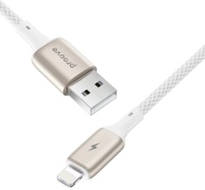 Кабель Proove Dense Metal 2.4A AM / Lightning 2m White (CCDM20001122)