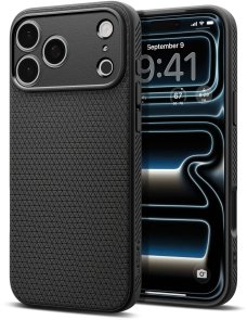 Чохол Spigen for Apple iPhone 17 Pro - Liquid Air Matte Black (ACS10331)