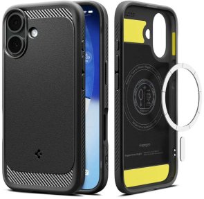 Чохол Spigen for Apple iPhone 17 - Rugged Armor MagFit Matte Black (ACS10367)
