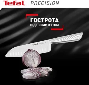 Фото: Ніж кухонний сантоку Tefal Precision 16.5cm Stainless steel (K2891124) № 3 | KTC