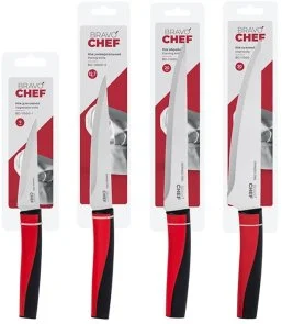 Фото: Ніж кухонний кухарський Bravo Chef 20cm Black/Red (BC-11000-4) № 6 | KTC