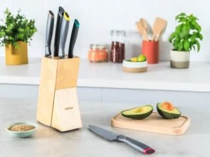 Фото: Набір ножів Tefal Fresh Kitchen 5pcs Black (K122S504) № 9 | KTC