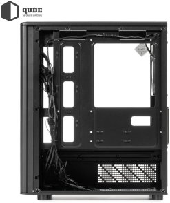 Корпус QUBE Geon ARGB Black with window (GEON_GBNU3)