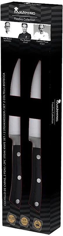 Фото: Набір ножів Bergner MasterPro Foodies collection 11.25cm 2pcs Black (BGMP-4321-I) № 4 | KTC
