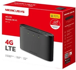 Фото: Мобільний роутер Mercusys MT110 Black № 3 | KTC