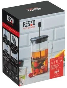 Фото: Френч-прес Resto ATRIA 600ml Clear (90503) № 10 | KTC