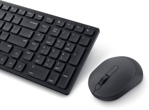 Клавіатура+миша, Dell Pro KM555 Silent ENG/UKR Wireless, Black