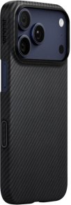 Чохол-накладка Pitaka для Apple iPhone 17 Pro - Ultra-Slim Twill Black/Grey