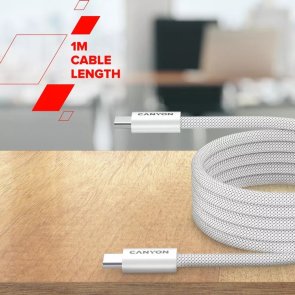 Кабель Canyon OnWire 60MG 60W Type-C / Type-C 1m Black (CND-CCMG60AB15B)