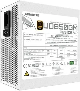 Фото: Блок живлення Gigabyte 850W UD850GM PG5 V2 Ice (GP-UD850GM PG5 ICE) № 5 | KTC