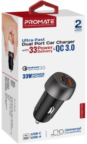 Автомобільний зарядний пристрій Promate DriveGear-PD33 (drivegear-pd33)