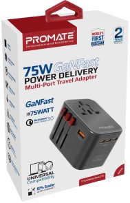 Зарядний пристрій Promate Tripmate-gan75 (tripmate-gan75)