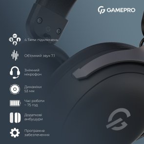 Гарнітура GamePro Asgard Freya Pro Black (HSW201B)