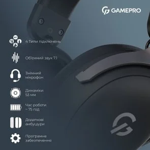 Фото: Гарнітура GamePro Asgard Freya Pro Black (HSW201B) № 15 | KTC