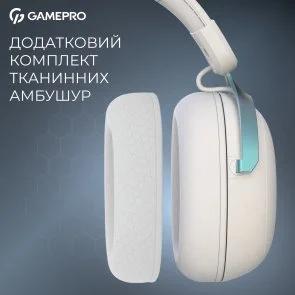 Фото: Гарнітура GamePro Asgard Freya Pro White/Blue (HSW201WB) № 14 | KTC