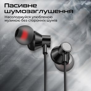 Гарнітура Promate Silken-c Black (6959144064109)