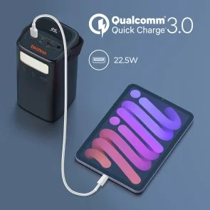 Фото: Батарея універсальна Techno PowerBank-80 80000 mAh 65W Black (6959144011783) № 6 | KTC