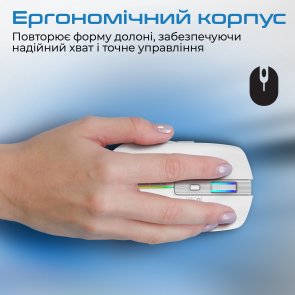 Мишка , оптична бездротова Promate kitt.white