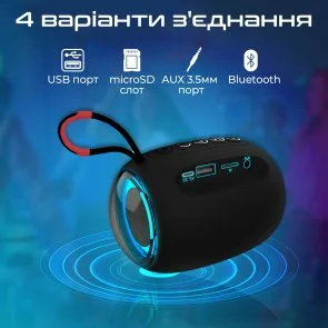 Фото: Портативна колонка Promate Capsule-3 5W Black (6959144064130) № 7 | KTC