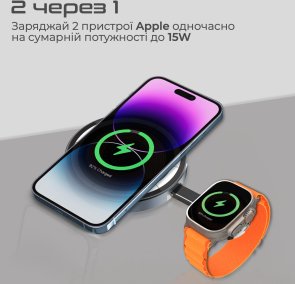 Бездротова зарядна станція Promate magring