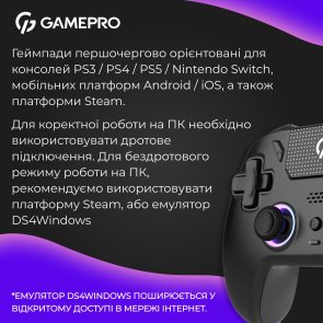 Геймпад GamePro GPS20BDOC Wireless Black