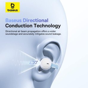 Гарнітура вкладиші Baseus AirGo 1 Ring TWS Bluetooth, White