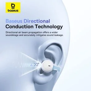 Фото: Навушники Baseus AirGo 1 Ring TWS White (A00069201223-00) № 9 | KTC